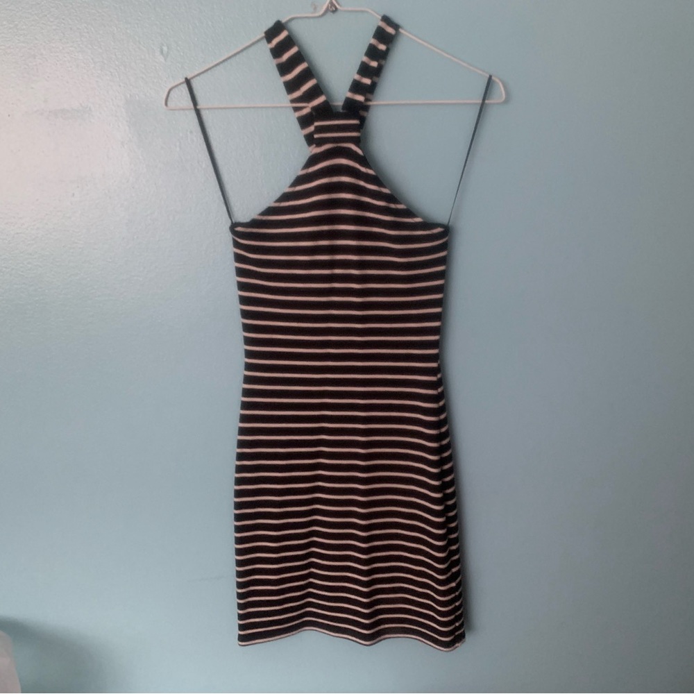 TopShop Bodycon Striped Dress